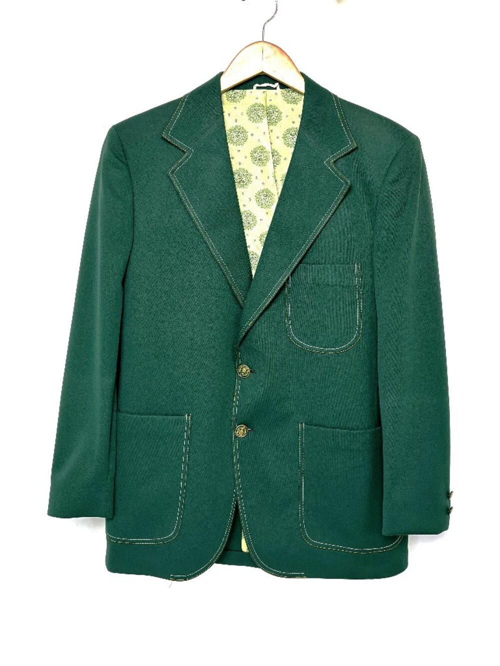 VTG Authentic 70’s J C Penny’s Kelly Green Blazer Jacket EVC Size 42